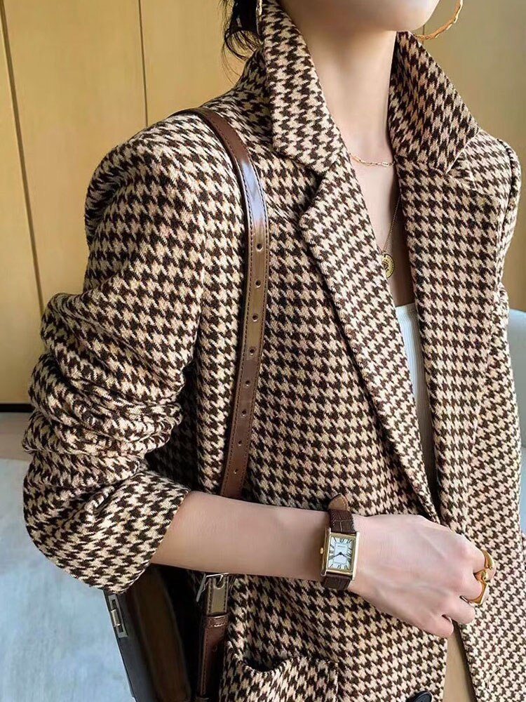 WILD CHECK BLAZER